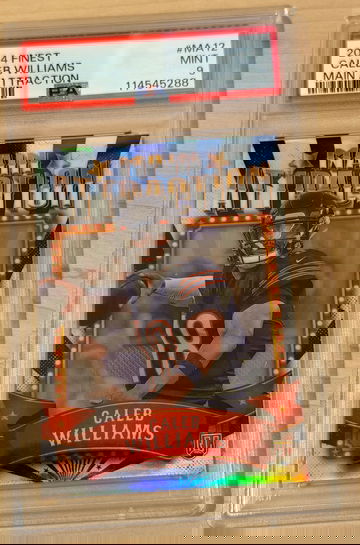 Caleb Williams 2024 Topps Finest Main Attraction case hit PSA 9