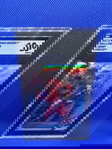 2021-22 Bowman University CJ STROUD Refractor #90 SGC 10