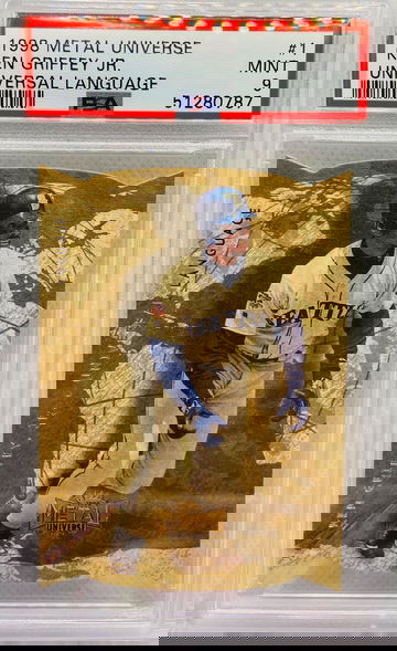 1998 Metal Universe Ken Griffey Jr Universal Language PSA 9 Die Cut Pop 12