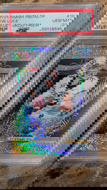 2019 Panini Prizm DP Drew Lock Crusade Mojo Prizm PSA 10