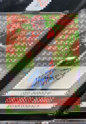 2020 Panini Honors Joe Burrow #1 Rookie Signatures Green 15/35