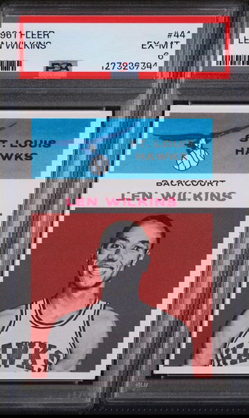 1961 Fleer Lenny Wilkins #44 PSA 6