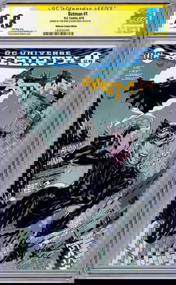 BATMAN #1 CGC-SS 9.8 SIG TOM KING & DAVID FINCH TERRY & RACHEL DODSON COVER 2016