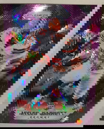 Myles Garrett 2017 Panini Prizm Purple Crystals /75  #242 RC