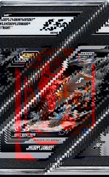 2020-21 Panini Instant #DN3 Anthony Edwards Draft Night 1 SGC 9.5