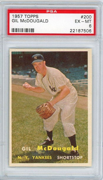 1957 Topps Gil McDougald #200 PSA 6 P1310