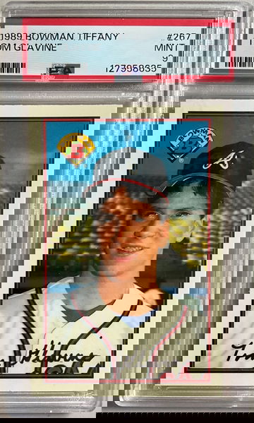 1989 BOWMAN TIFFANY #267 TOM GLAVINE RC MINT