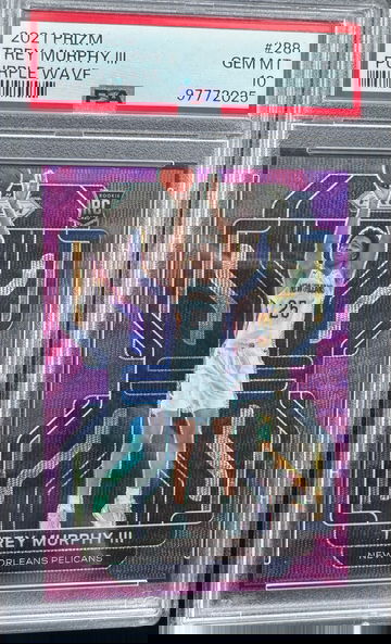 2021 Prizm Purple Wave Rookie Trey Murphy PSA 10 GEM MINT