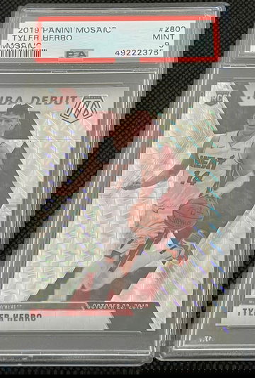 Tyler Herro 2019 Mosaic Prizm Debut Silver PSA 9