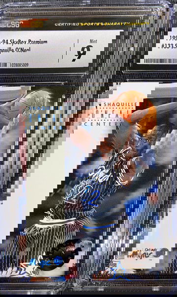 1993-94 Skybox Premium Shaquille O'Neal CSG 9 MINT HOFer