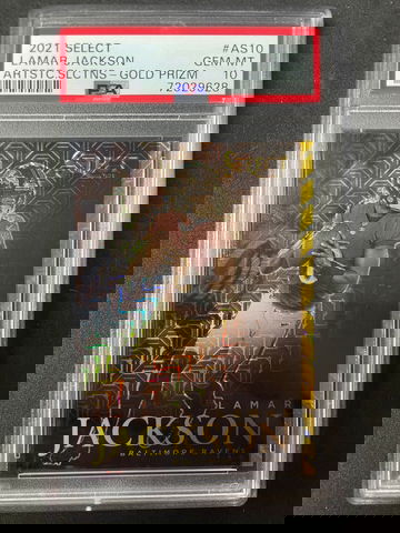 2021 Lamar Jackson gold select artistic 