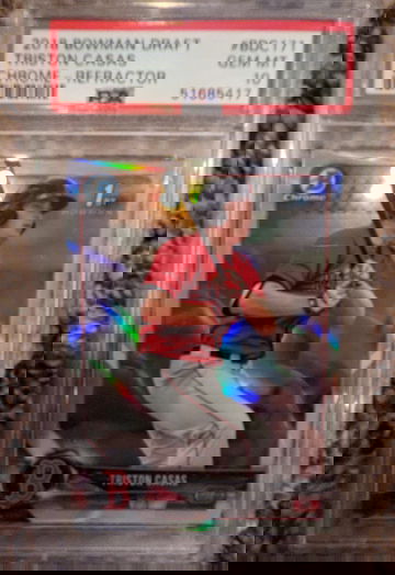 2018 Bowman Draft Chrome Tristan Casas Refractor PSA 10 