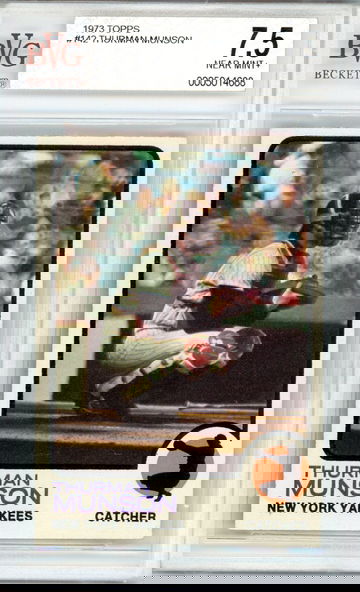 1973 TOPPS THURMAN MUNSON BVG 7.5 NEAR MINT