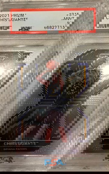 2021-22 Panini Prizm #315 Chris Duarte Rookie RC PSA 9 Mint. 