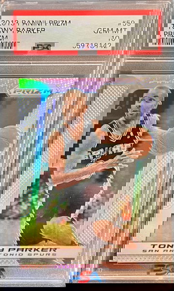 2013 Prizm 59 Tony Parker Silver Prizm PSA 10  POP 7