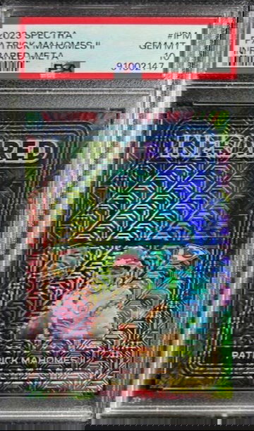 2023 Panini Spectra Patrick Mahomes Infrared Meta /25 SSP PSA 10 GEM MINT