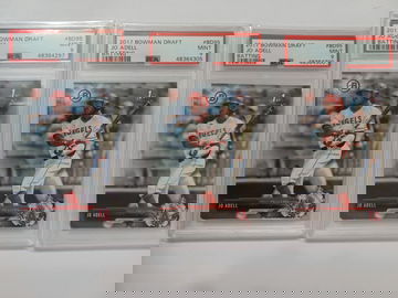 2017 Bowman Draft Jo Adell PSA LOT OF 3 (SHIPS TRACKED FROM CANADA)