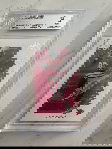 2000 SP Authentic #143 - Thomas Jones BGS 9