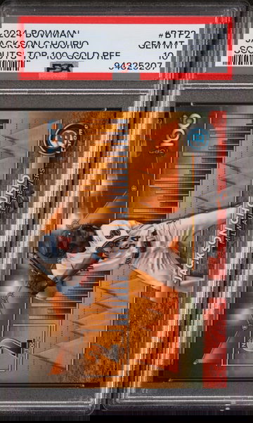 2024 Bowman Scouts' Top 100 Gold Refractor Jackson Chourio #BTP-2 /50 PSA 10