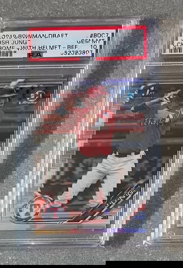 2019 Josh Jung Bowman Draft Chrome Refractor PSA10