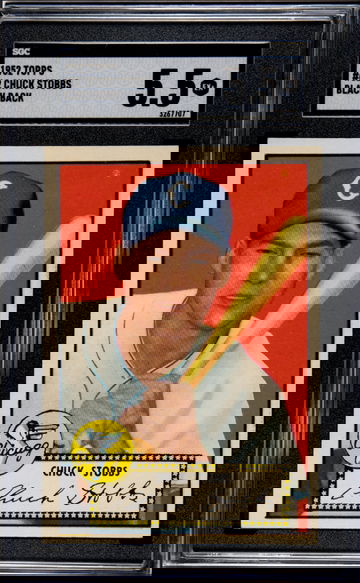 1952 Topps Chuck Stobbs SGC 5.5