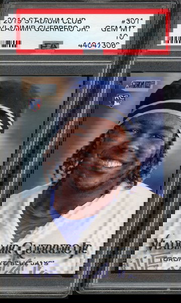 2019 Stadium Club #301 Vladimir Guerrero Jr PSA 10 POP 98