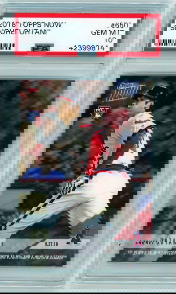 2018 Topps Now #650 Shohei Ohtani PSA 10 GEM MINT!