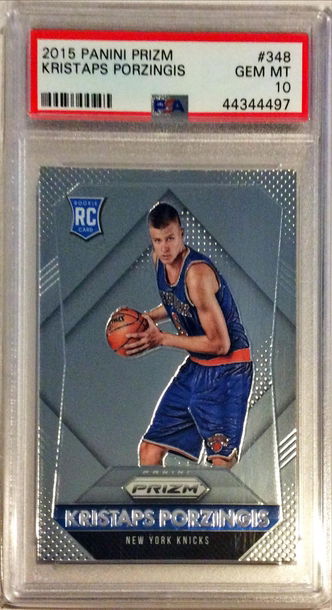 2015 Kristaps Porzingis Panini Prizm PSA 10