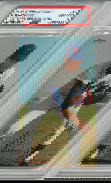 2019 TOPPS HERITAGE 1970 TOPPS SUPER BOX LOADERS #9 NOLAN RYAN PSA 10 LOW POP