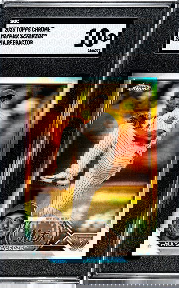 2023 Topps Chrome Max Scherzer Sepia Refractor SGC 10