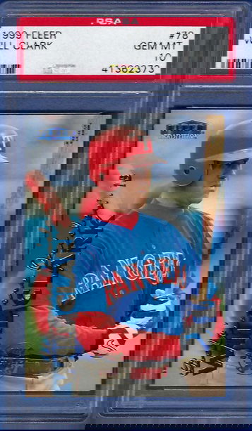 1999 Fleer Tradition Will Clark #78 *PSA 10 Texas Rangers San Francisco Giants
