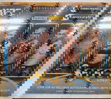 2021 Panini Select UFC FOC Factory Sealed H2 Hobby Box 4 Packs 6 Cards Per Look for Exclusive Autos & Disco Prizm