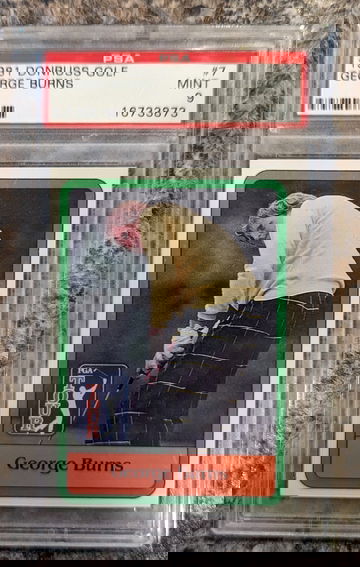 1981 Donruss George Burns PSA 9 Golf