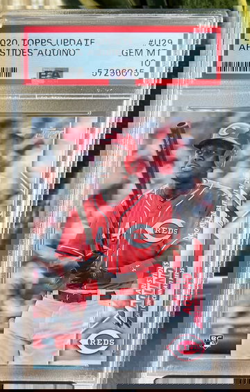 2020 Topps Update Aristides Aquino Rookie Card RC PSA 10 Gem Mint #U29