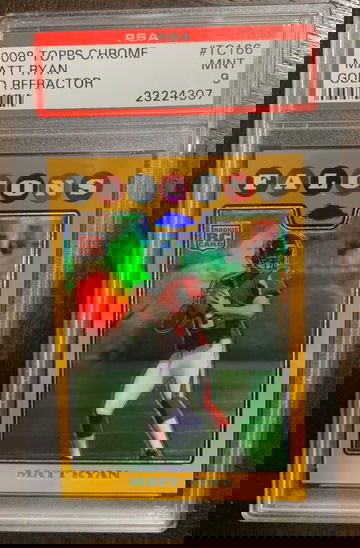 2008 Topps Chrome Matt Ryan Gold Refractor PSA 9