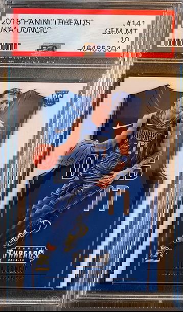 2018-19 Panini Threads #141 LUKA DONCIC RC Rookie PSA 10 GEM MINT