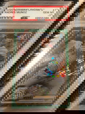 2020 Bowman Chrome X psa 10 Andres Munoz /31