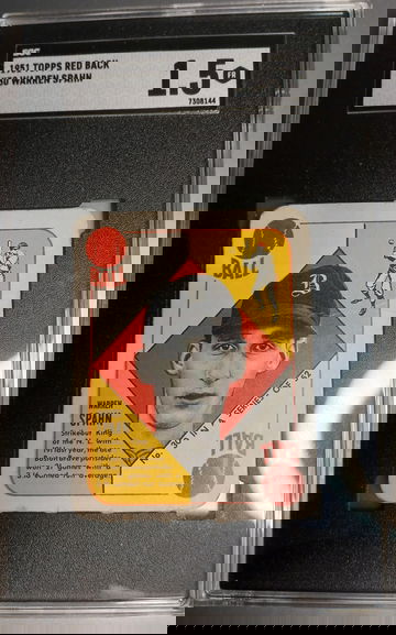 1951 TOPPS RED BACK WARREN SPAHN