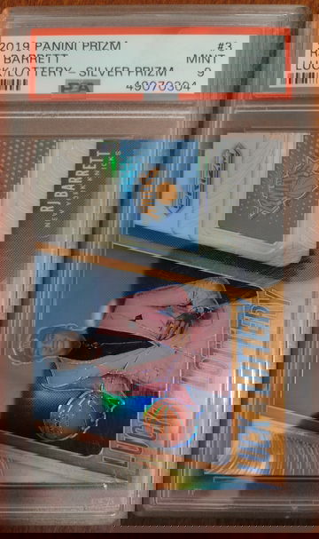 2019 Panini Prizm Luck of the Lottery RJ Barrett 3 Silver PSA 9 