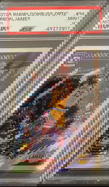 2018 Donruss Optic Lebron James Holo PSA 9