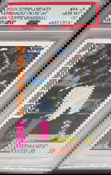 PSA 10 2019 Topps Update Fernando Tatis Jr 1984 Topps #84-8