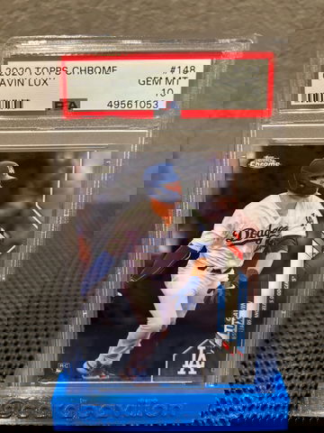 Gavin Lux Topps chrome psa 10