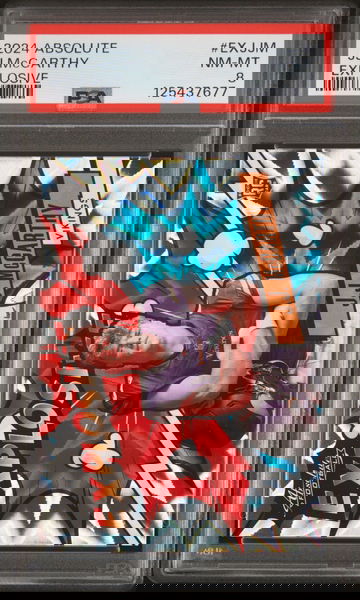 2024 Panini Absolute JJ Mccarthy #EX-JMY PSA 8