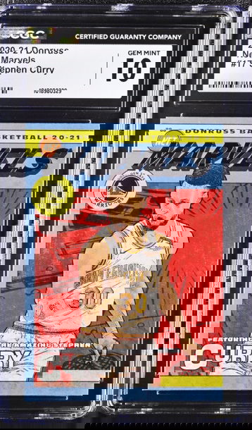 2020-21 PANINI DONRUSS NET MARVELS  #17 STEPHEN CURRY CGC 10 