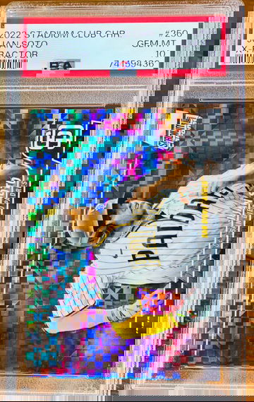 2022 Juan Soto Padres XFractor PSA 10 Stadium Club Chrome Refractor