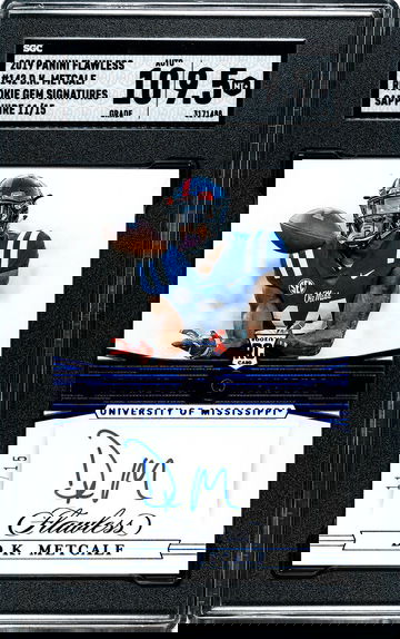 2019 Panini Flawless DK Metcalf Rookie Gem Signatures Sapphire Auto SGC 9.5