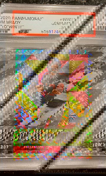 TOM BRADY 2020 Panini Mosaic IN IT TO WIN IT #WIN1 Prizm Tampa Bay Buccaneers PSA 10 GEM MINT🔥