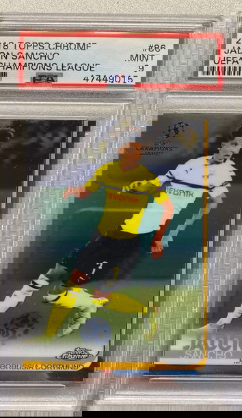 JADON SANCHO 2018 TOPPS CHROME PSA 9 MINT