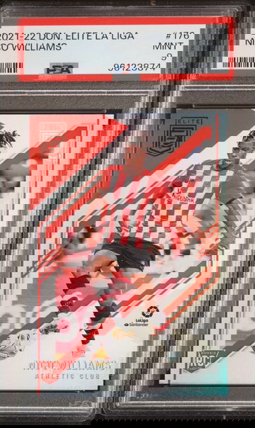 2021 PANINI DONRUSS ELITE LA LIGA NICO WILLIAMS #176 RC ROOKIE PSA 9