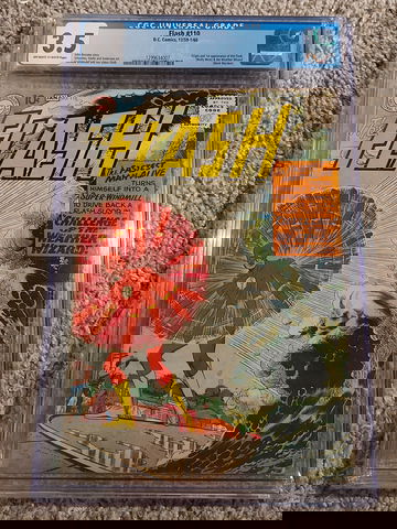 Flash 110 cgc 3.5 1st appearance of wally west as kid flash